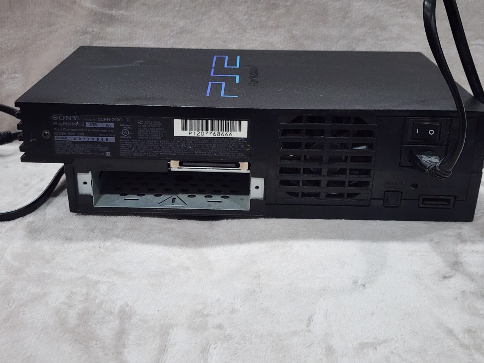 Sony PlayStation 2 PS2 Black Console 2 Controller Cable Untested PLEASE READ