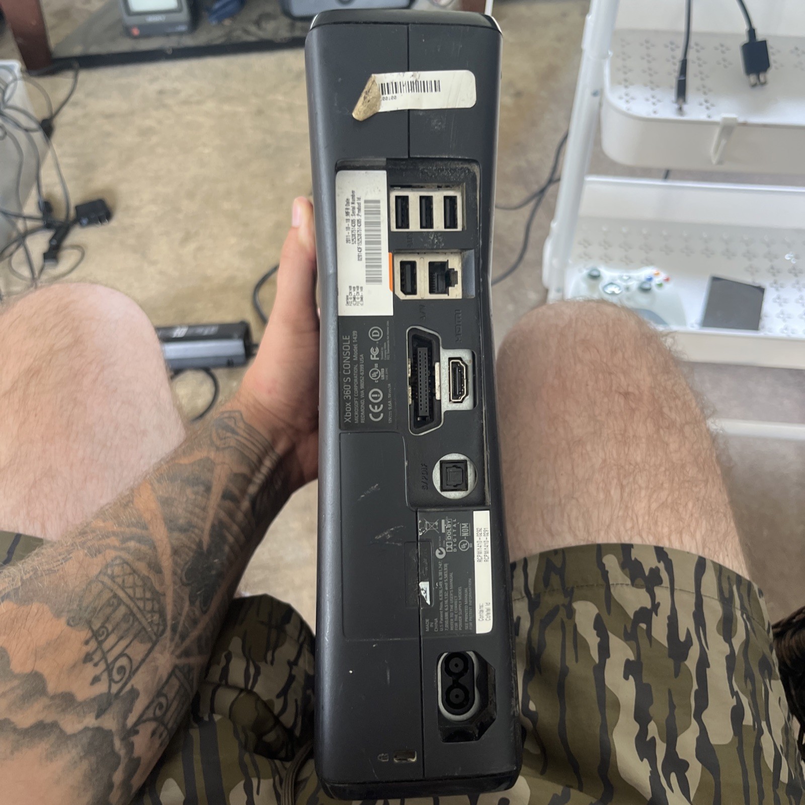 Xbox 360 S Model 1439 CONSOLE Power Supply Works Parental Code Unknown