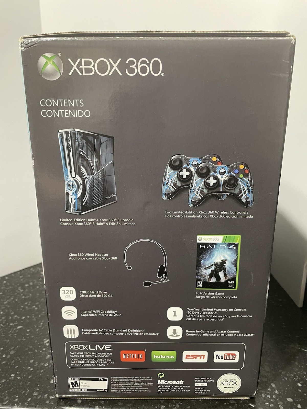 Sealed Xbox 360 Halo 4 Limited Edition Console Microsoft New in Packaging NIB