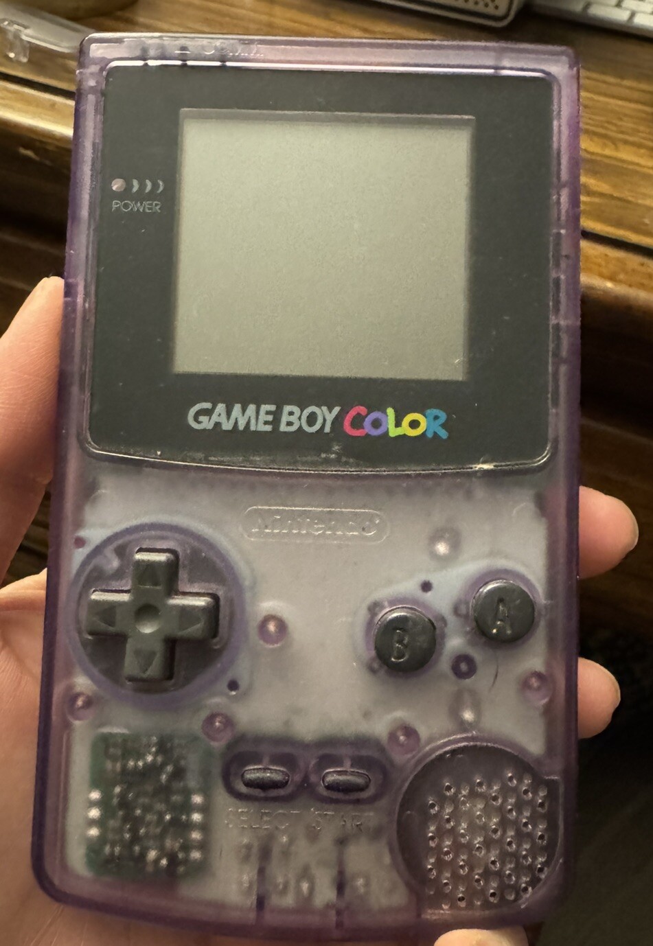 Nintendo Game Boy Color Clear Purple Preowned- Does Not Include Game Or AA’s
