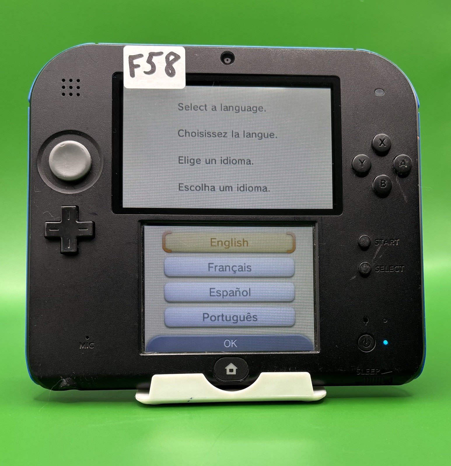 Nintendo 2DS – Black/Blue (F58) READ DESCRIPTION