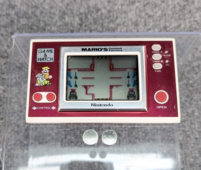 Nintendo Game And Watch Handheld Console Mario’s Cement Factory TESTED