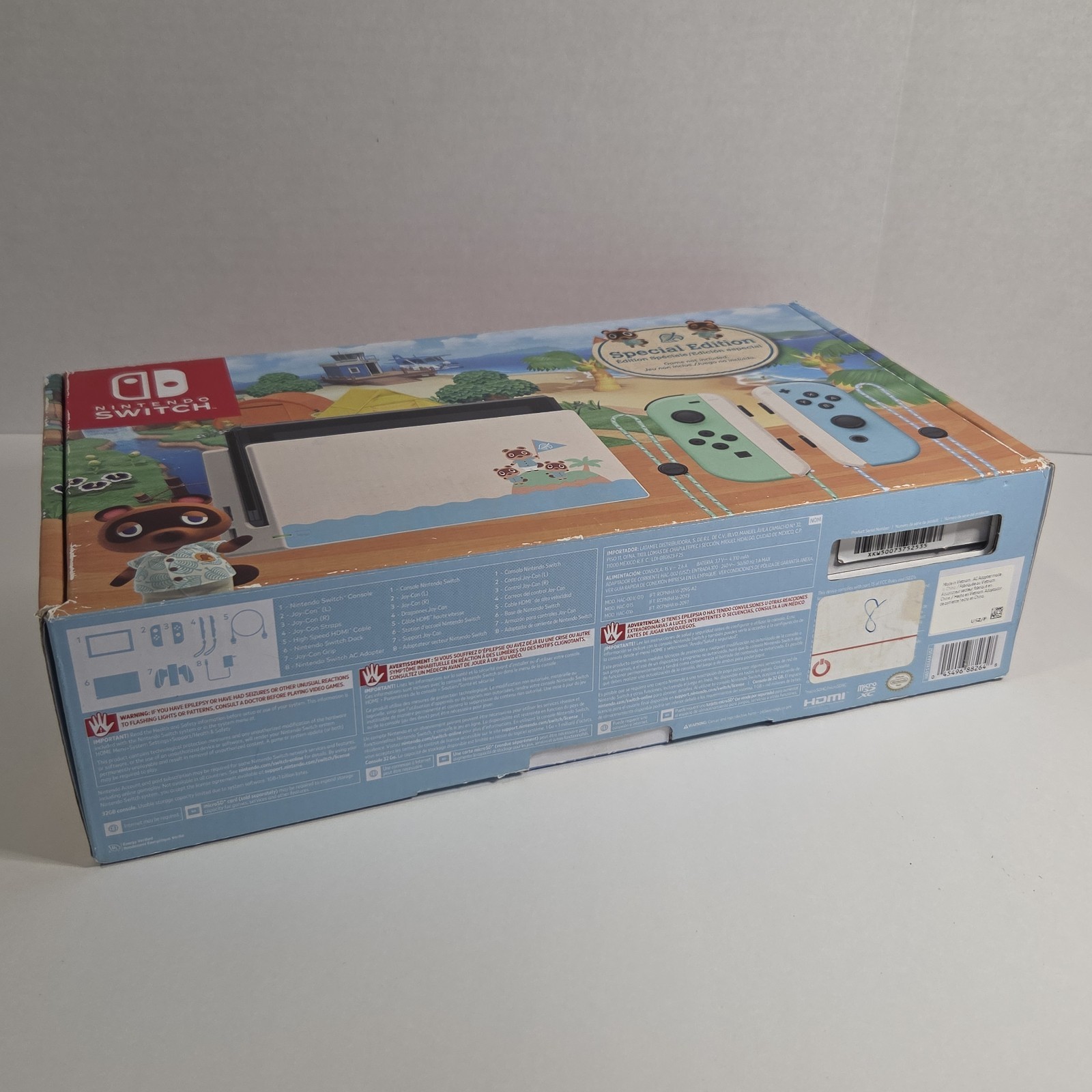Nintendo Switch Animal Crossing Horizons Special Edition w/ Box – Factory Reset
