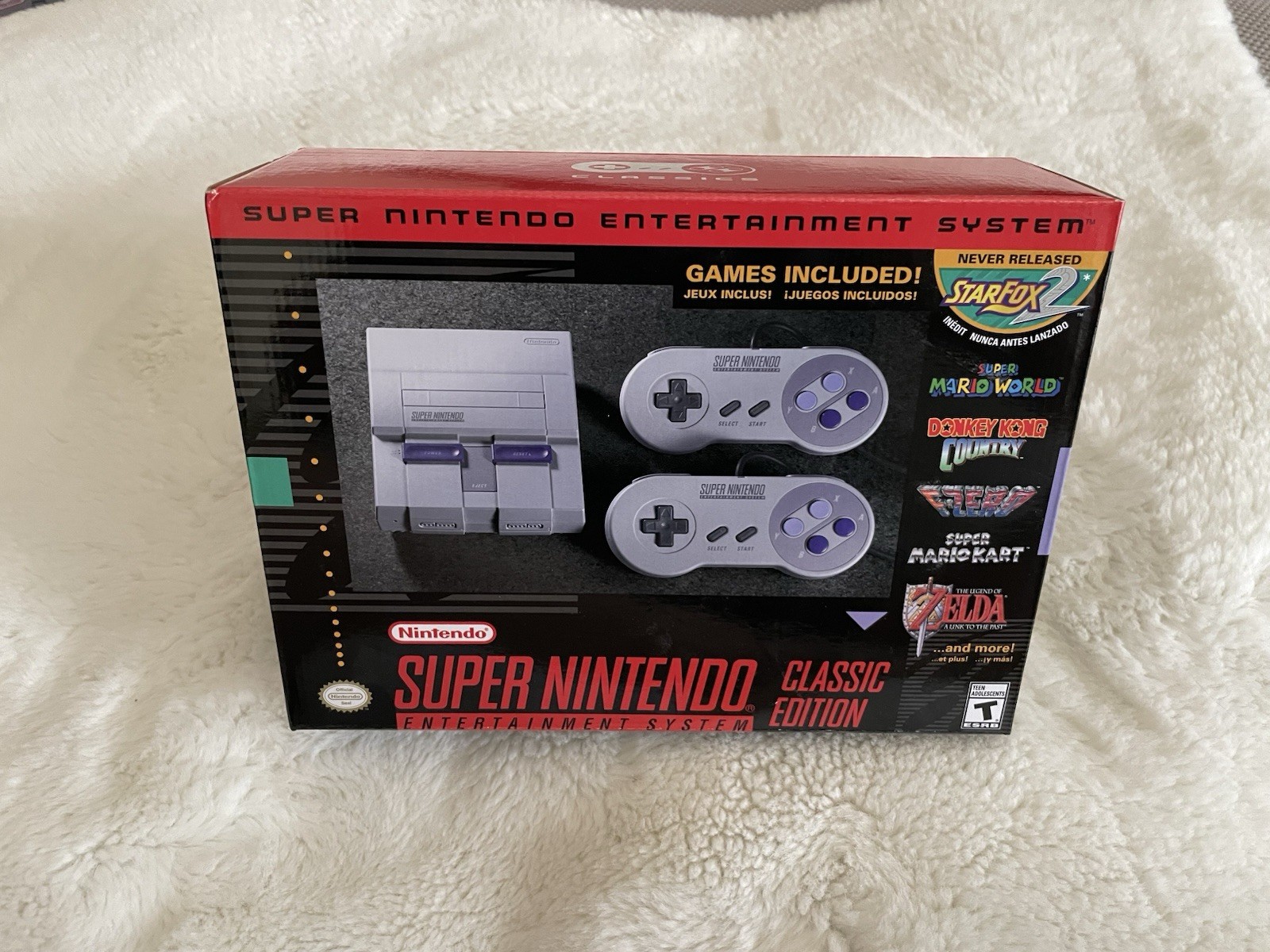 Nintendo Classic Mini SNES 512MB Game Console – Gray