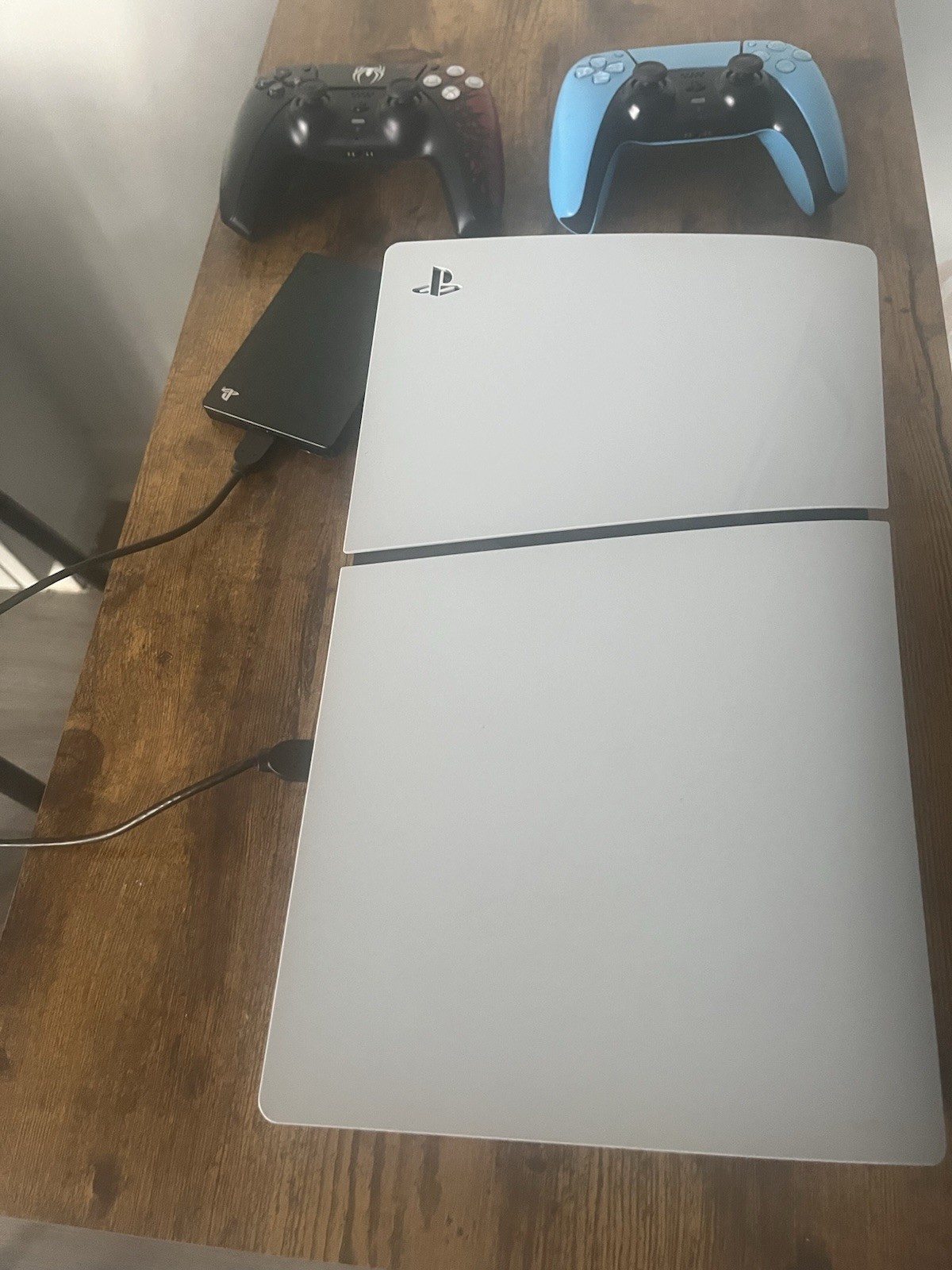 Sony PlayStation 5 White Console with Controllers and 2tb extended hard drive