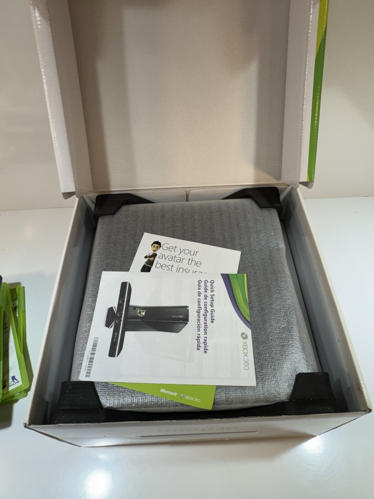 Microsoft Xbox 360 Console Volcano Shadow Controller Game Kinect Lot