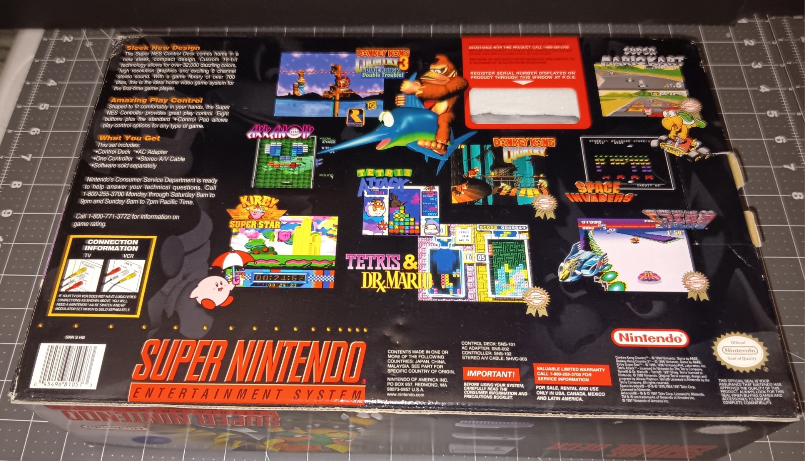 Super Nintendo SNES Jr Mini SNS-101 Console Control Deck Original UNUSED in Box
