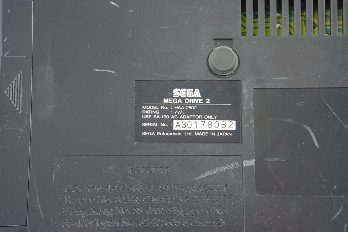 Mega Drive 2 Sega Console HAA-2502 Tested System JAPAN A30338320
