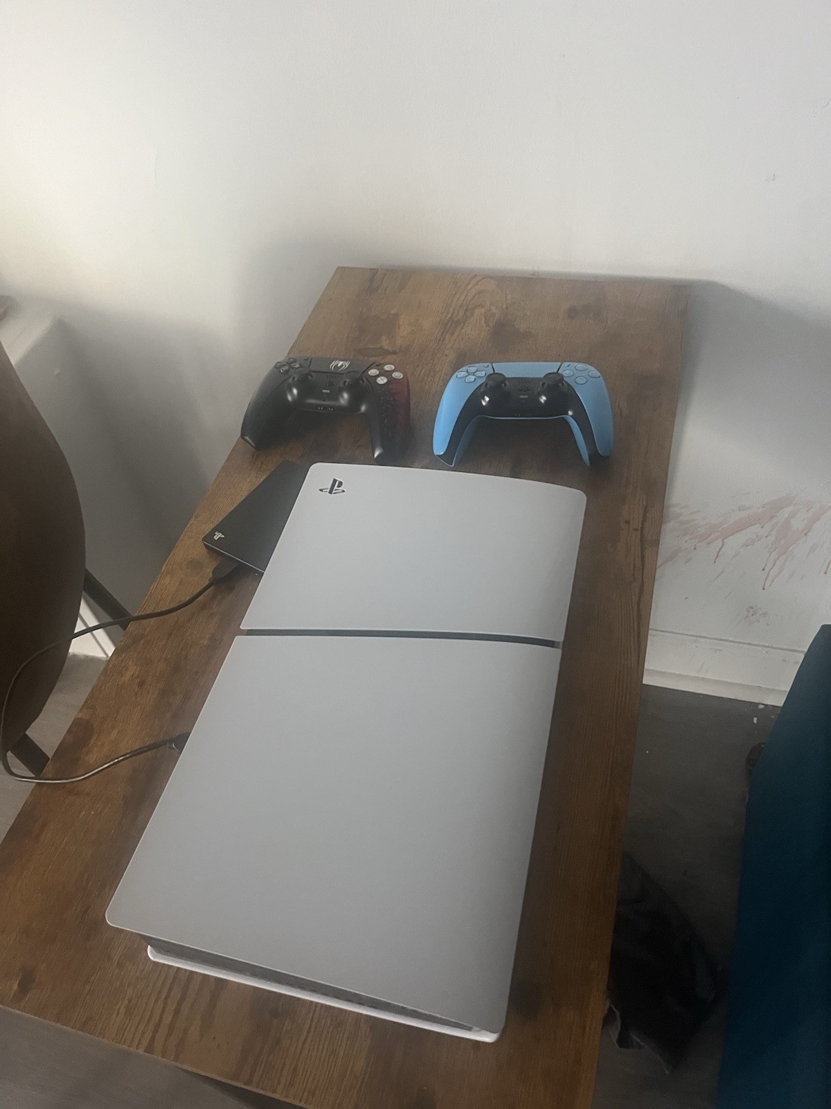 Sony PlayStation 5 White Console with Controllers and 2tb extended hard drive