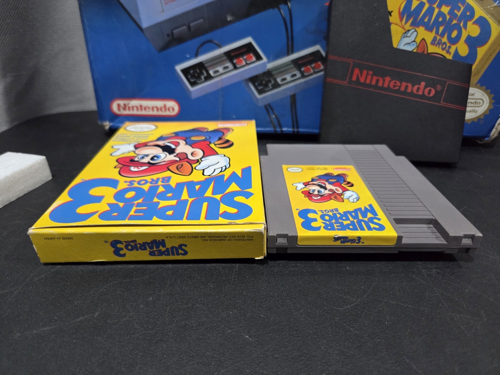 1992 Nintendo NES CHALLENGE SET In Box W/ Super MARIO Bros. 3 CIB NO Styrofoam