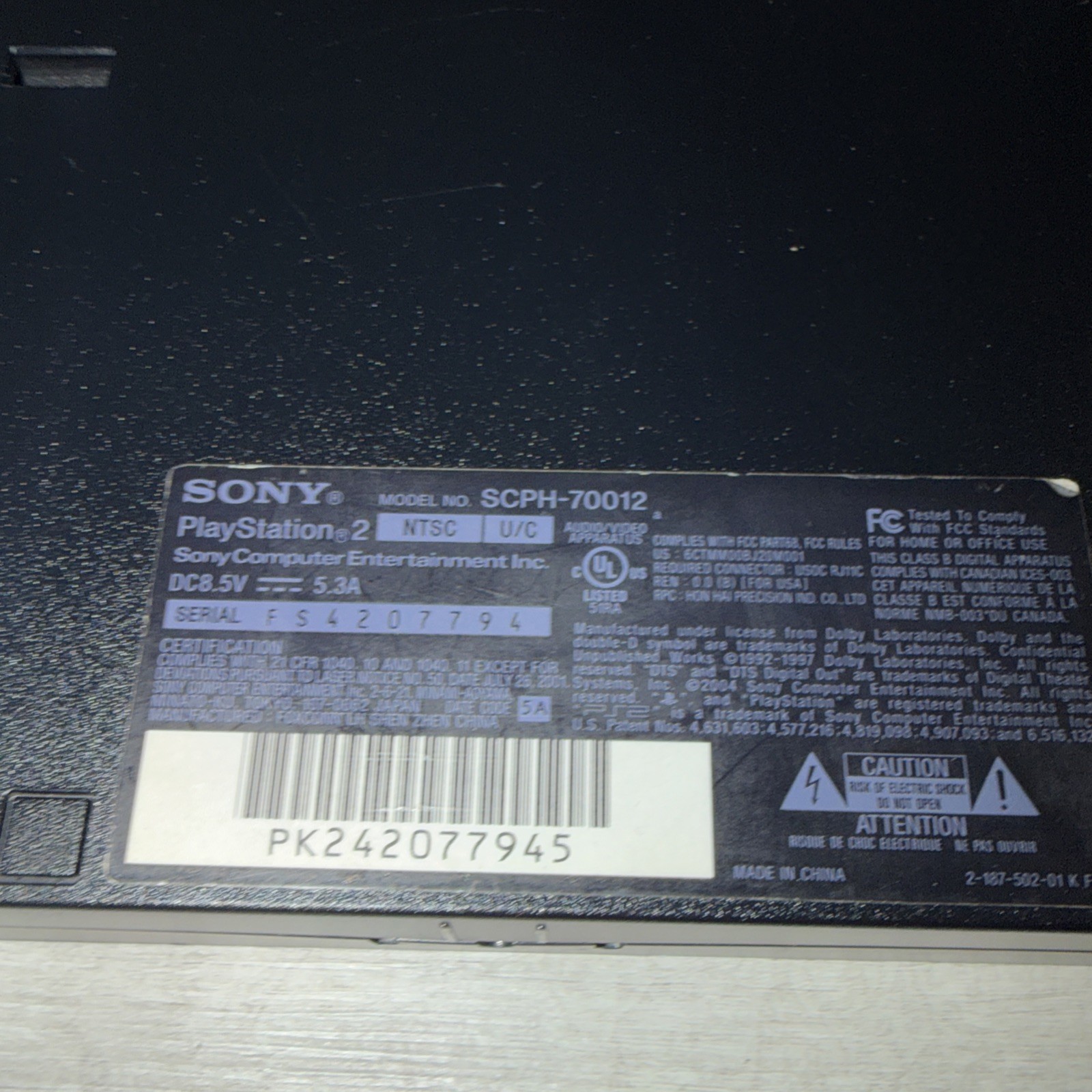 4 Sony Ps2 Slim SCPH-77001 Playstation 2 Consoles Only Lot Only Black For Repair