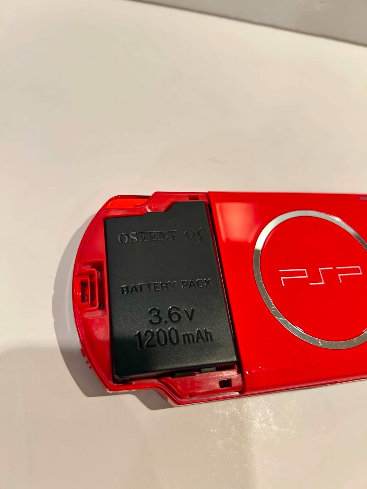 PSP 3000 (3001) God of War Limited Edition Black & Red Tested Working No Charger