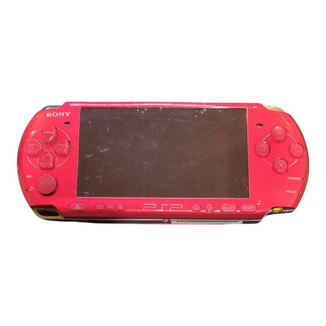PSP 3000 Radiant Red RR Console only No Battery from japan USED