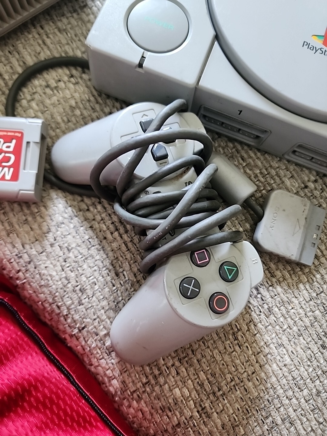 Two Sony PlayStation 1 Game Console – Gray..SCPH-1001 and SCPH-7501..Not Tested!