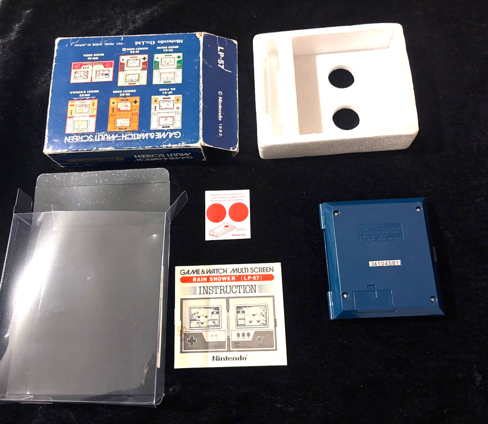 Nintendo Game&Watch RAIN SHOWER Electronic vintage classic toy video game hobby