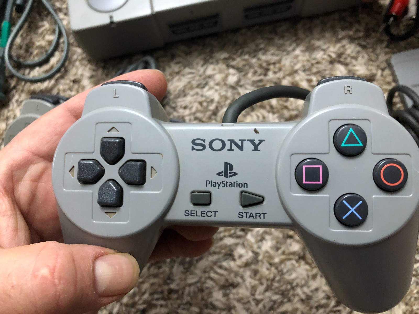 Sony PlayStation 1 Game Console – Gray w/ 2 OEM Controllers, Memory Card Tested2
