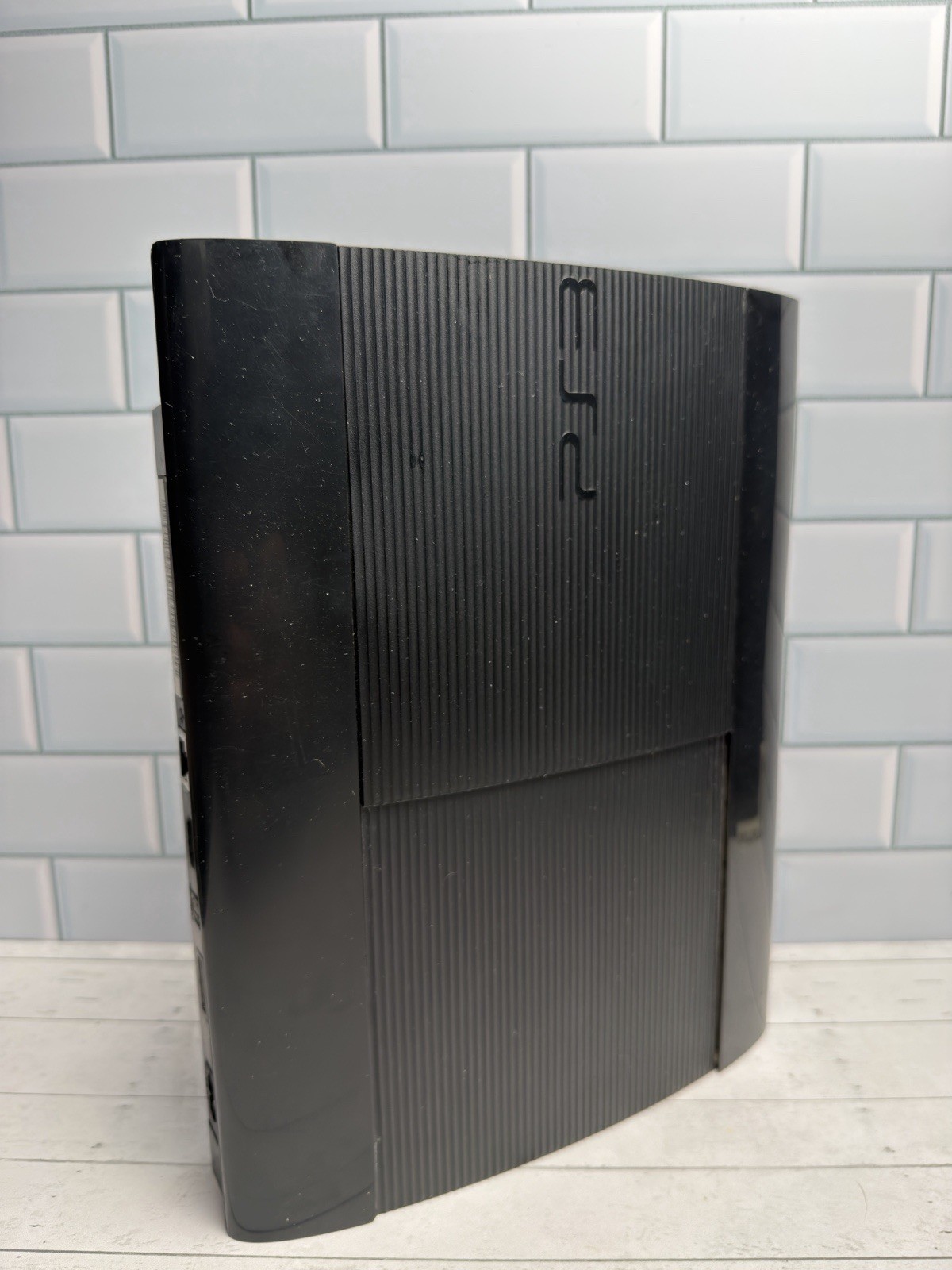 Sony Playstation 3 PS3 Super Slim Black 500gb CECH-4201C With Camo DualShock HEN