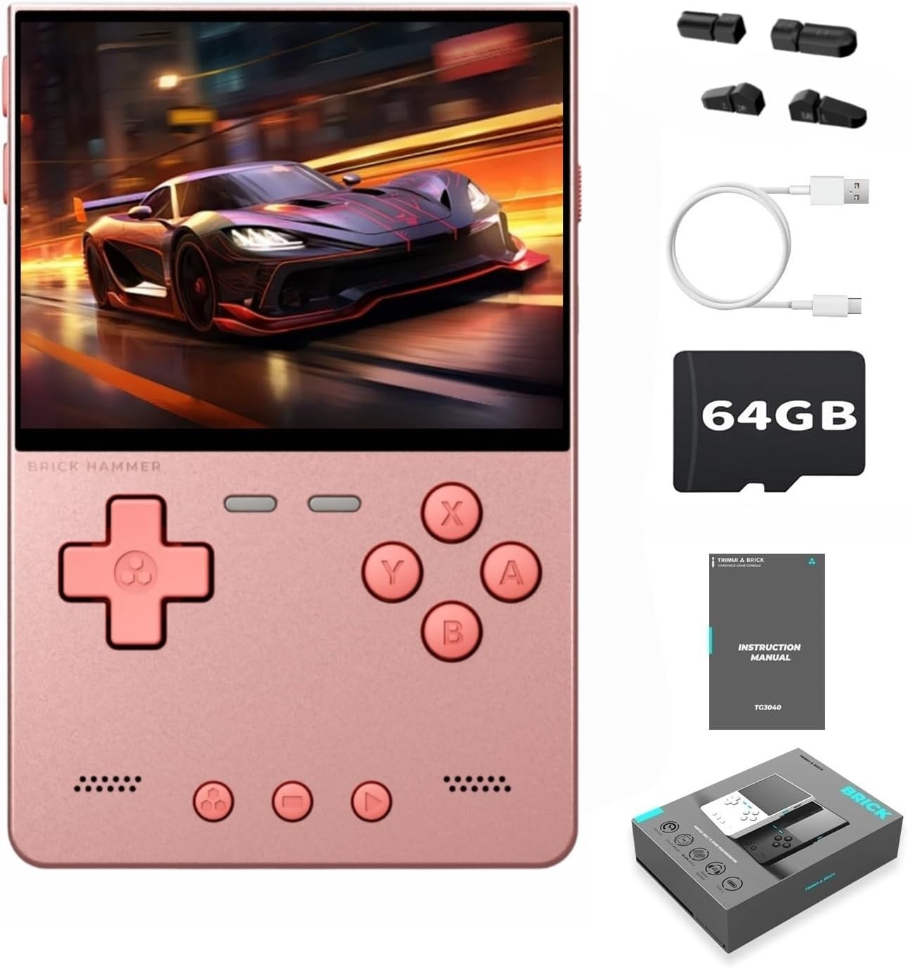 Trimui Hammer Metal Body Pink 3000mAh Vibration