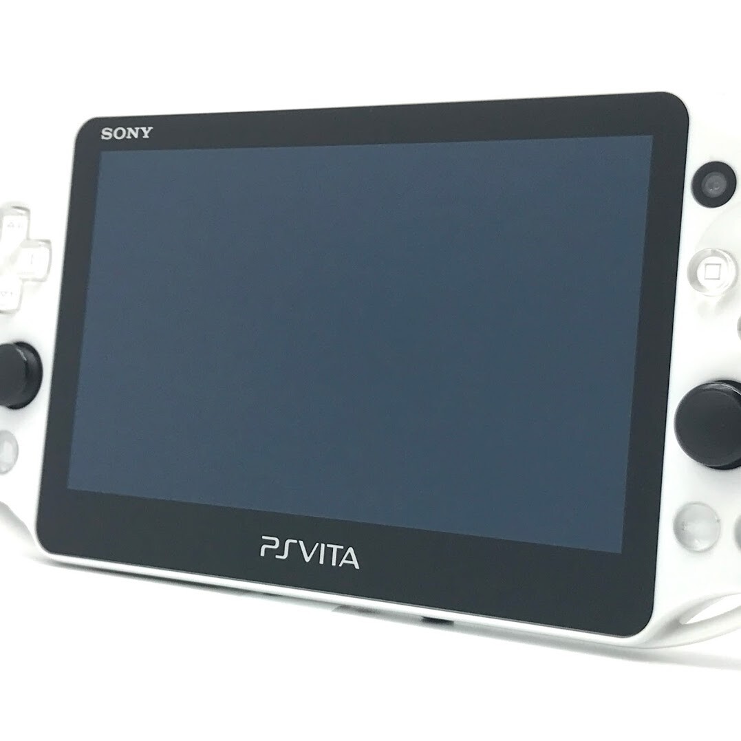 SONY PS Vita Glacier White PCH-2000 Slim LCD Wi-Fi w/ Charger “Mint”
