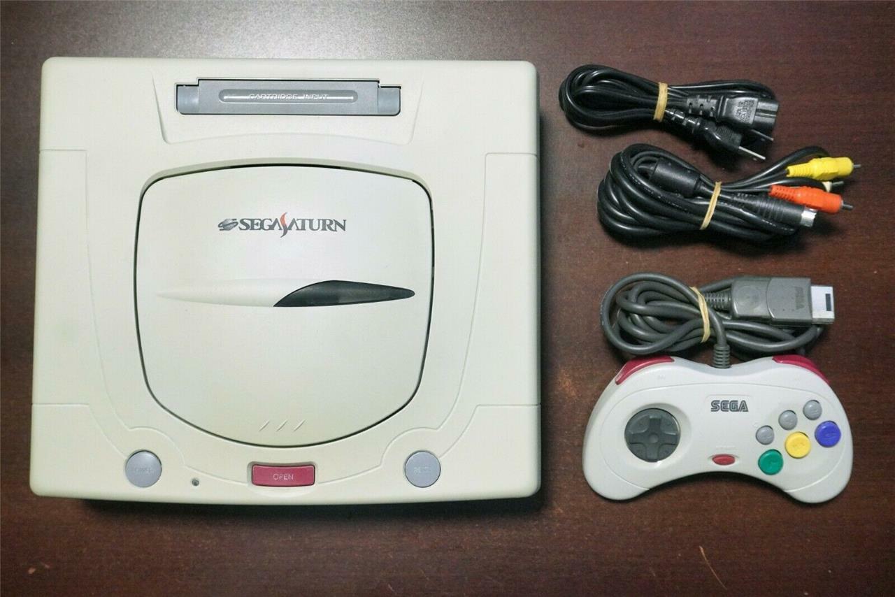 Sega Saturn console white boxed HST-0014 Japan SS system US Seller