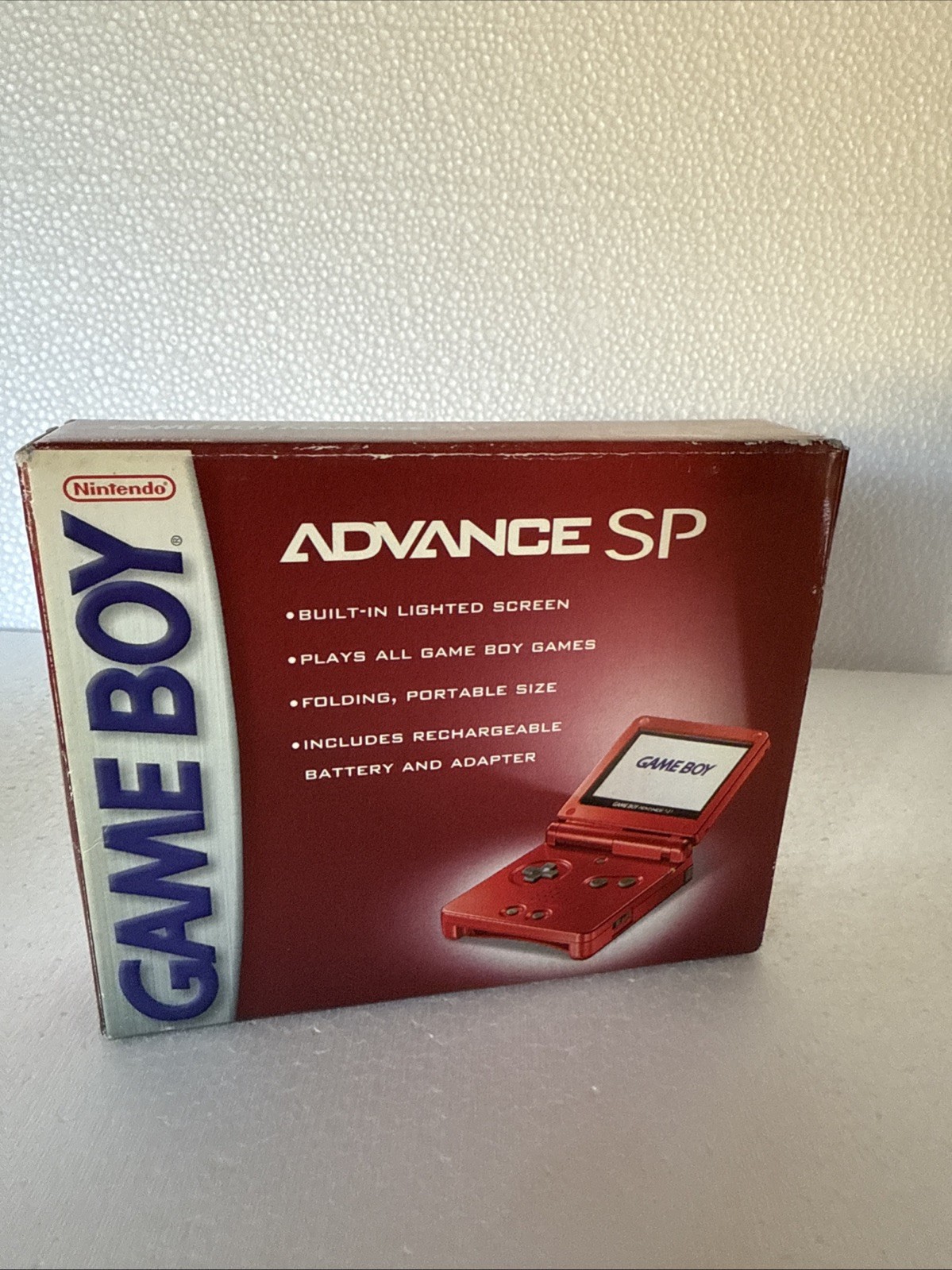 Nintendo Game Boy Advance SP GBA Flame Red Console Sealed Box Rare New Sealed