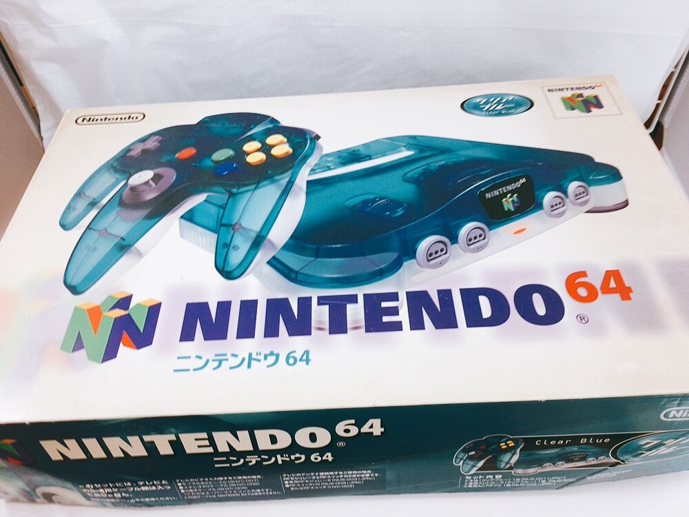 Nintendo 64 Home Console – Clear Blue, Boxed, Working Tested
