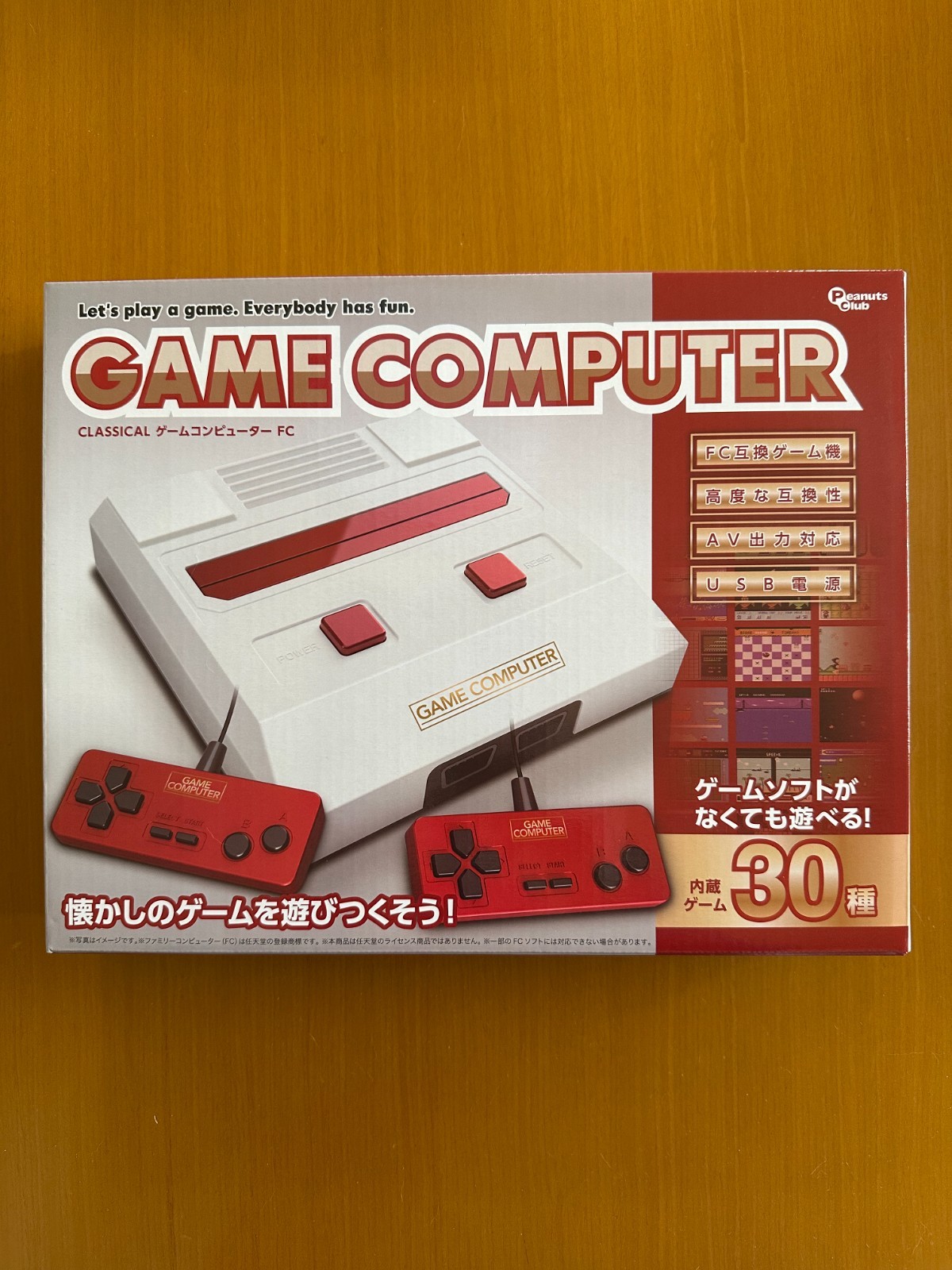 FC Compatible Game Console Built-in 30 Games AV USB Japan Limited Famicom