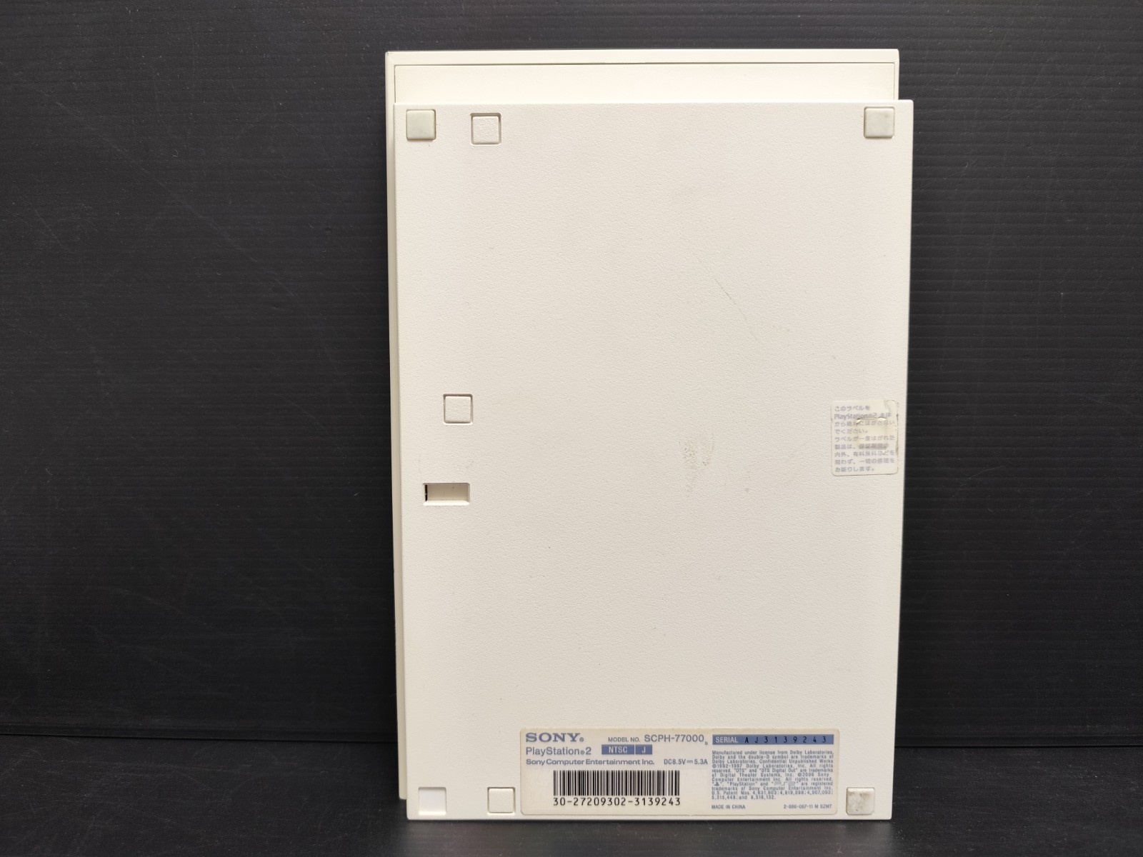 “Region Free” Playstation2 PS2 Slim Console SCPH-77000 Ceramic White Note A