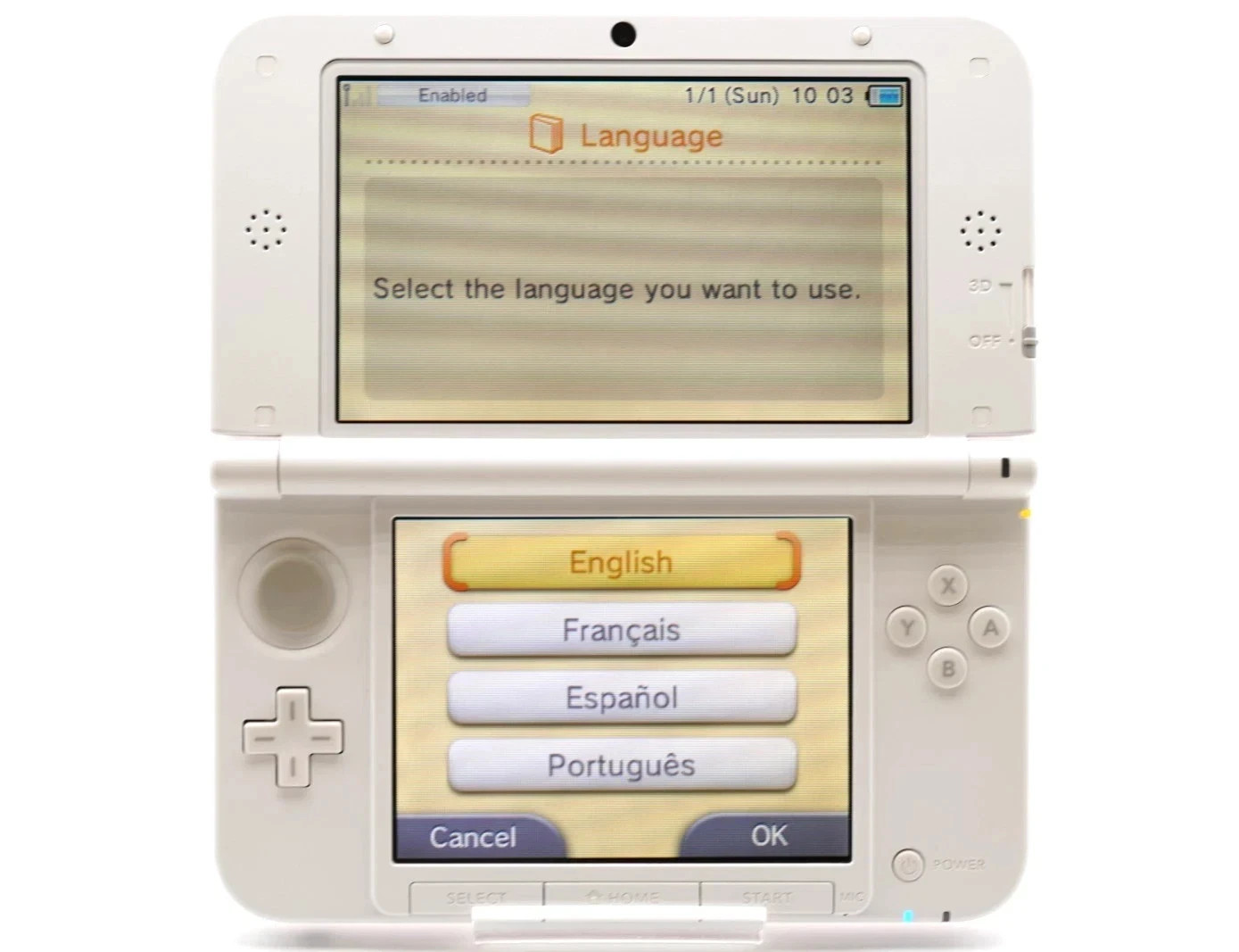 [Region Free] Nintendo 3DS XL LL Console Pink White [RANK A] English ok