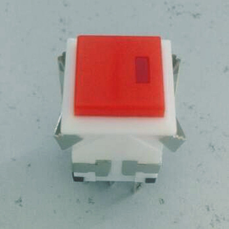 1 Red Push Button DPDT OFF-(ON) Momentary Switch,RKD2