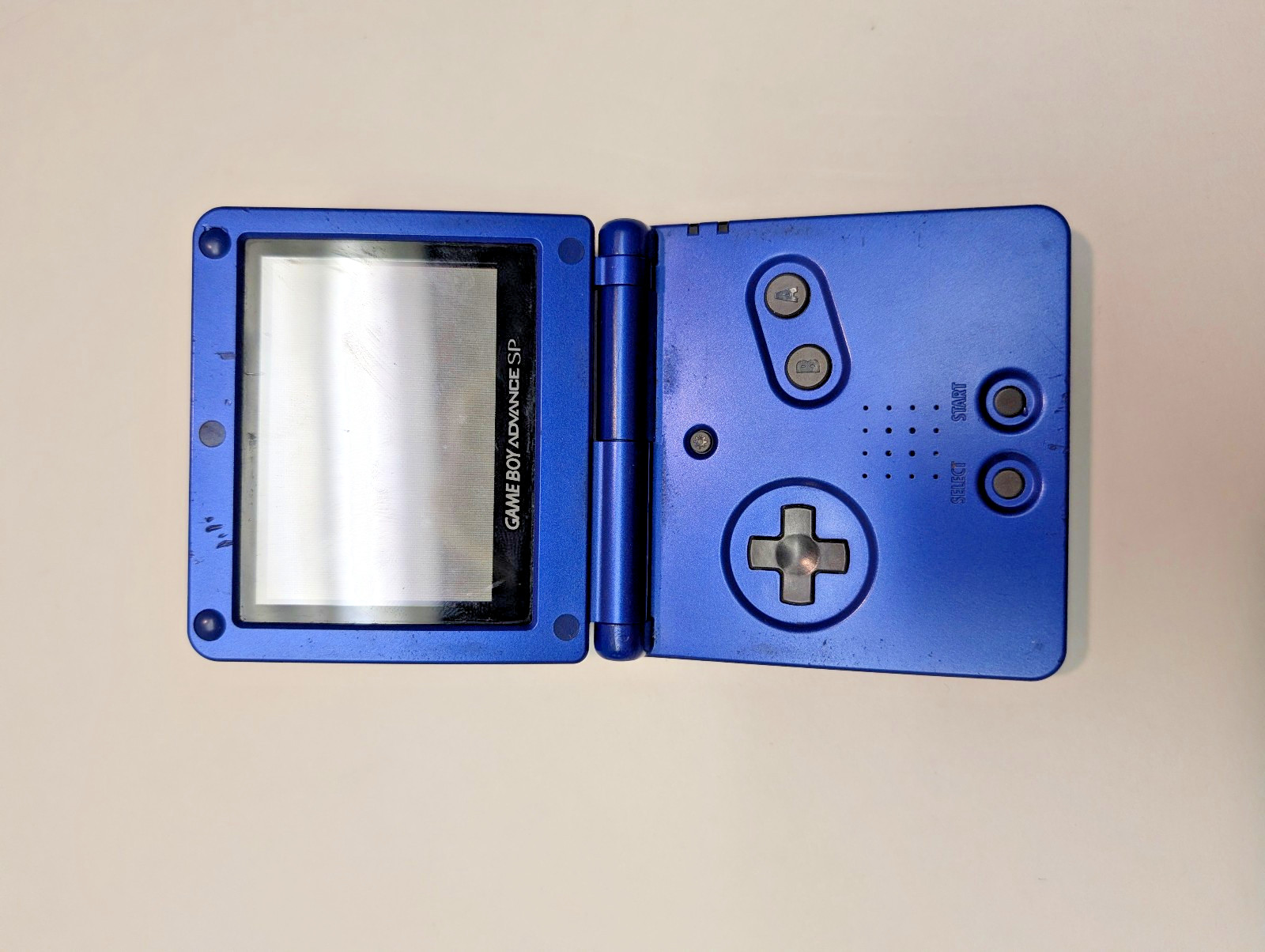 Nintendo Gameboy Advance SP Cobalt + Pokémon Sapphire + Official Charger WORKS