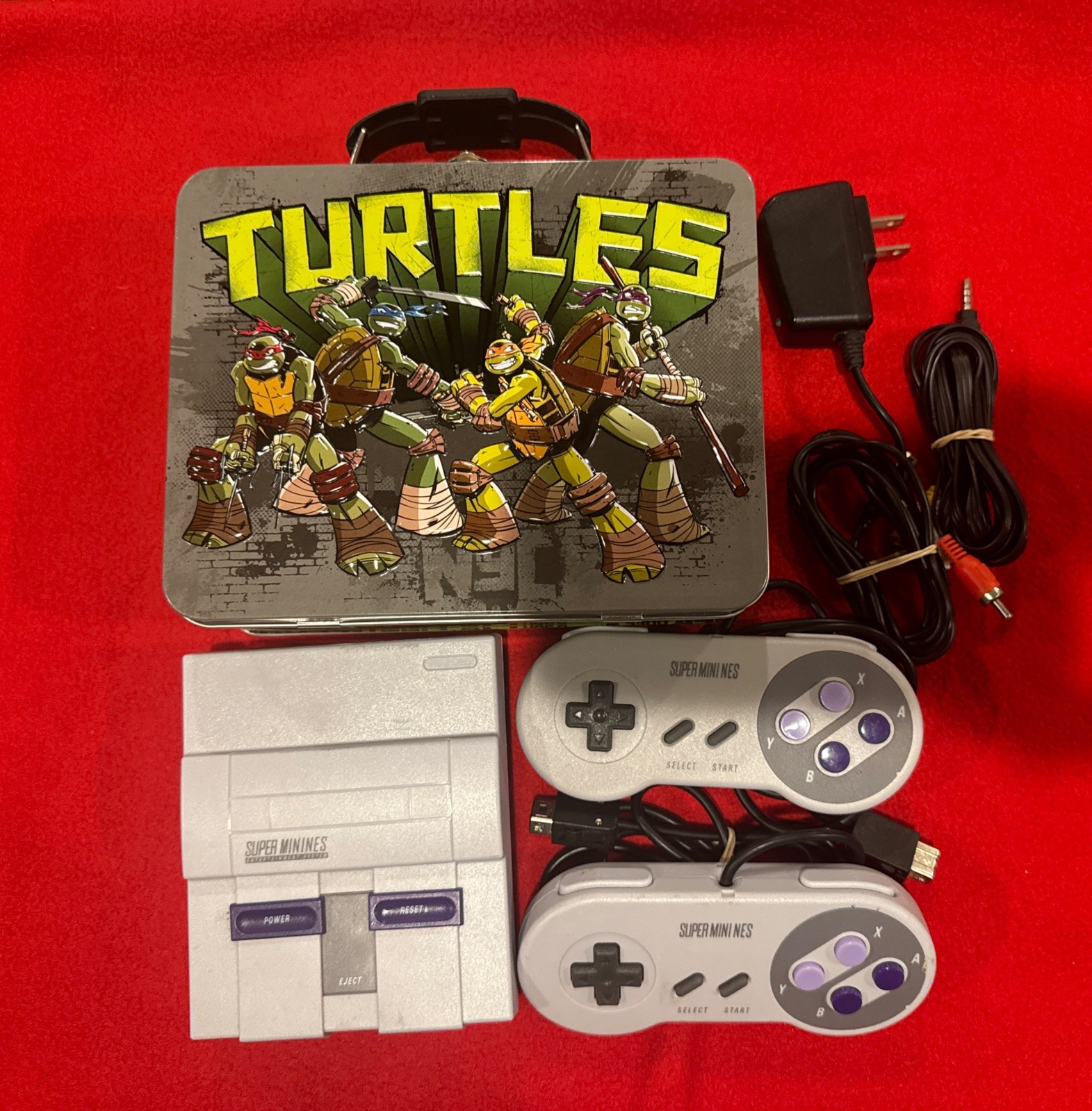 NES SN-01 Super Mini Classic Games Console 500 Games W/ 2 Controllers +TMNT Case