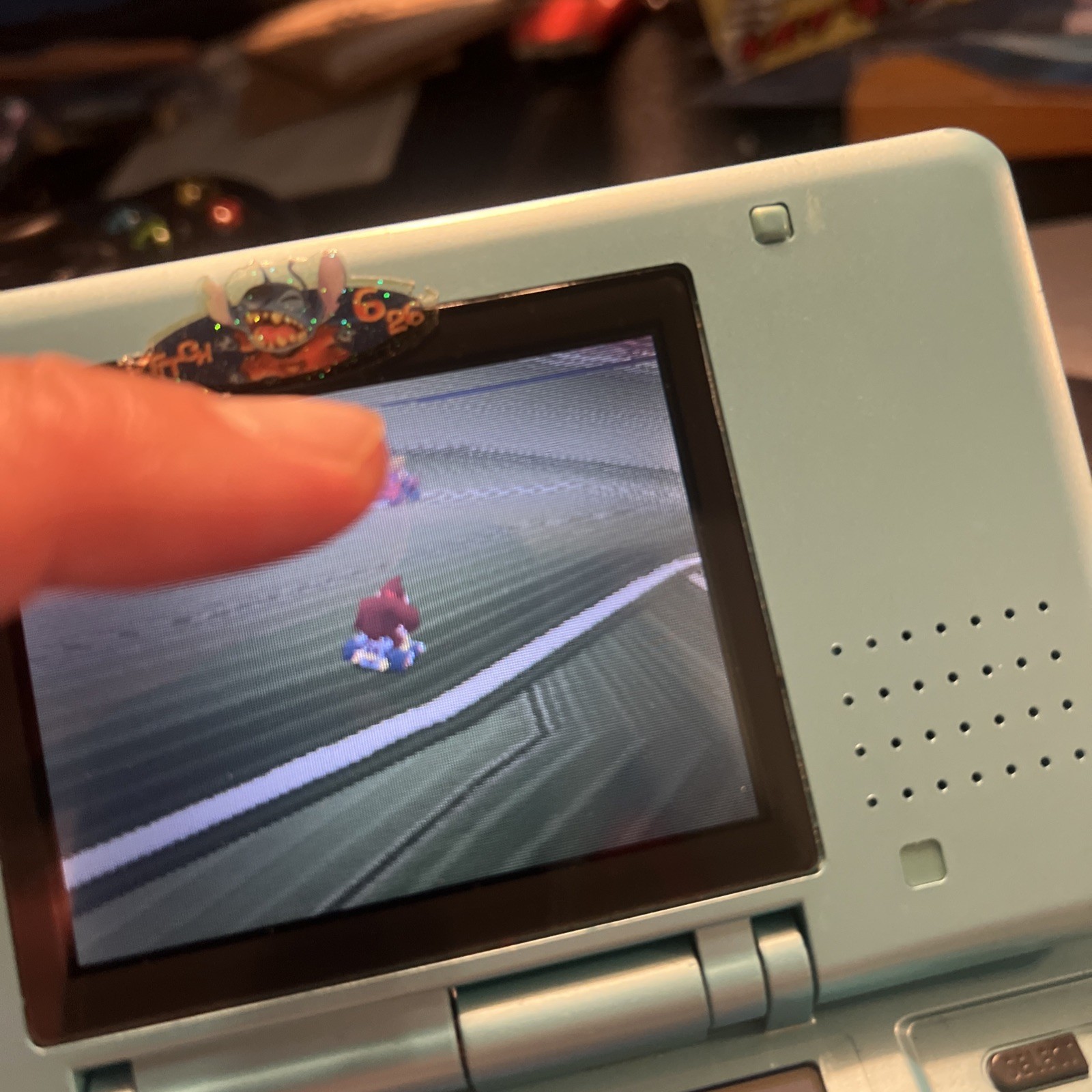Nintendo DS Sky Blue Console Stylus.Backup New Battery.MARIO KART.Charger.MEP