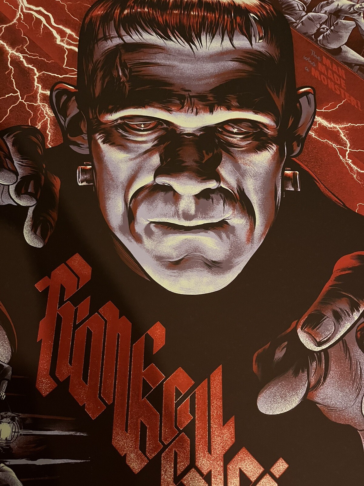 SIGNED Frankenstein Mondo Martin Ansin Poster Art Print Universal Monster Movie