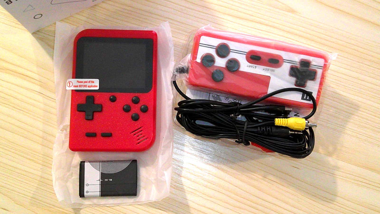 Retro FC Plus Handheld Game Console with TV Out and more – Red