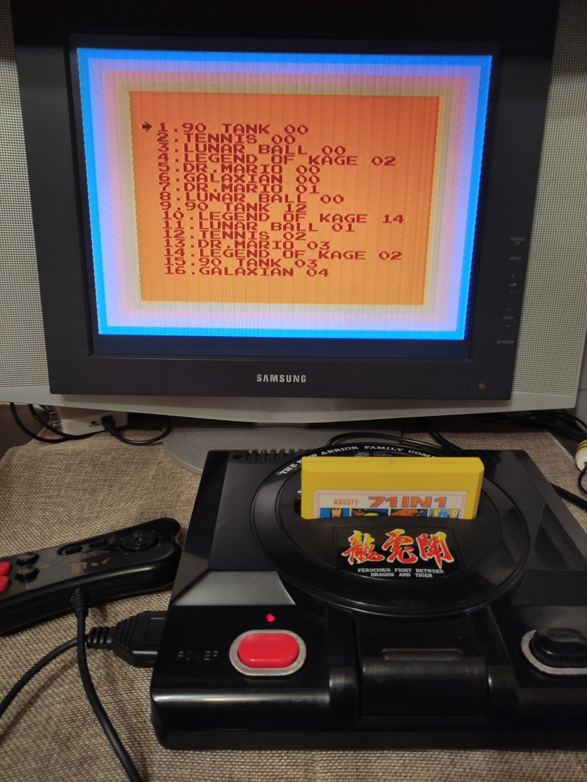 BT st warrior 8bit game console dendy
