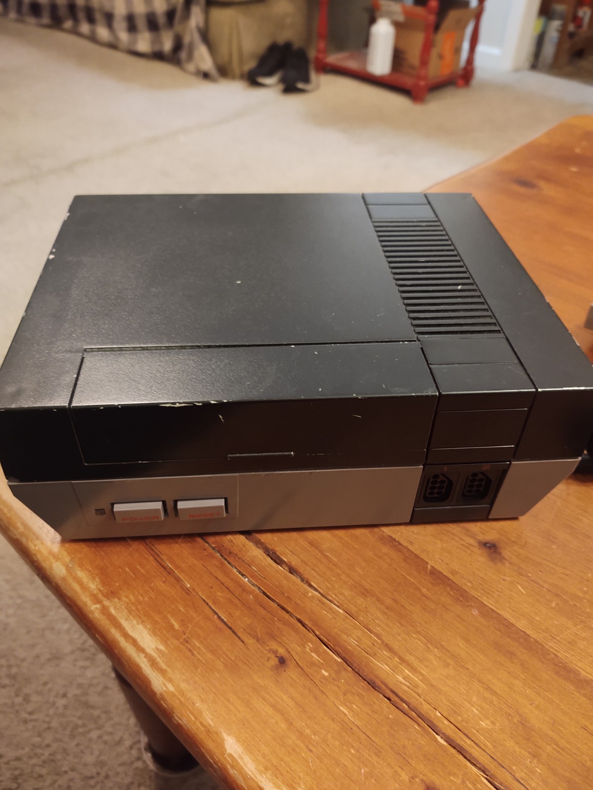 BLACK EDITION Nintendo Entertainment System NES Video Game Console Bundle Set
