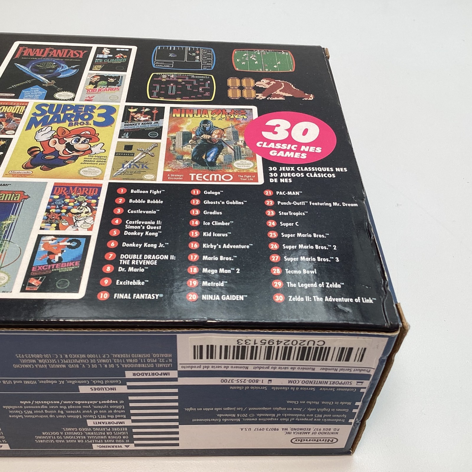 Nintendo NES Classic Edition Console CLV-001 with 30 Built-In Games – w/ Box