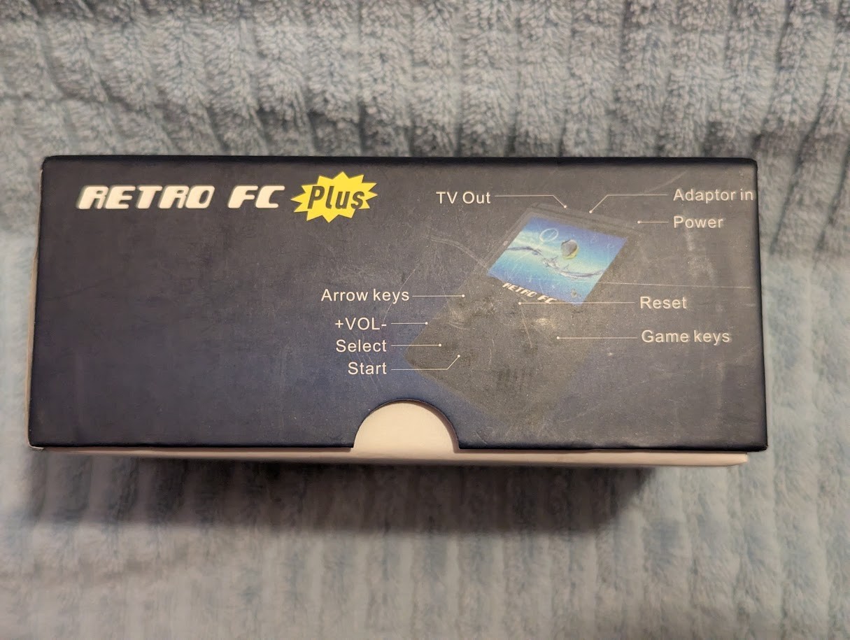 Retro FC Plus 168 in 1 Handheld Game Console (Black Color) Tested Works !