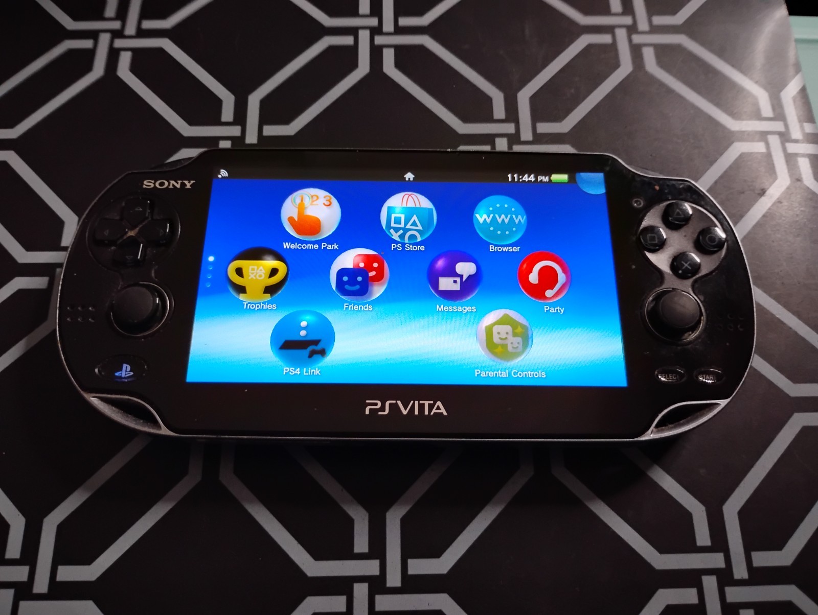 Sony PlayStation PS Vita OLED (PCH-1001) Tested And Working W/ Grip & 8GB Card