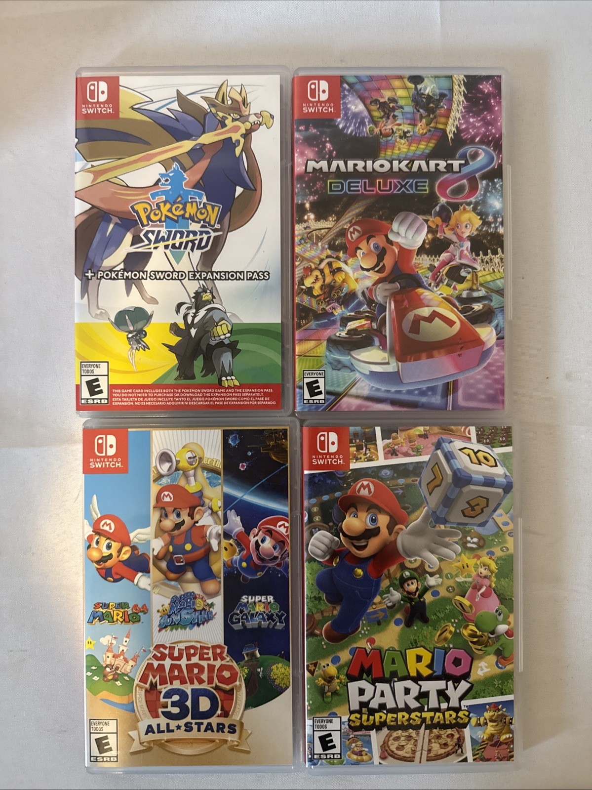 Nintendo Switch OLED Console Bundle 4 games, Extra controllers, original box!
