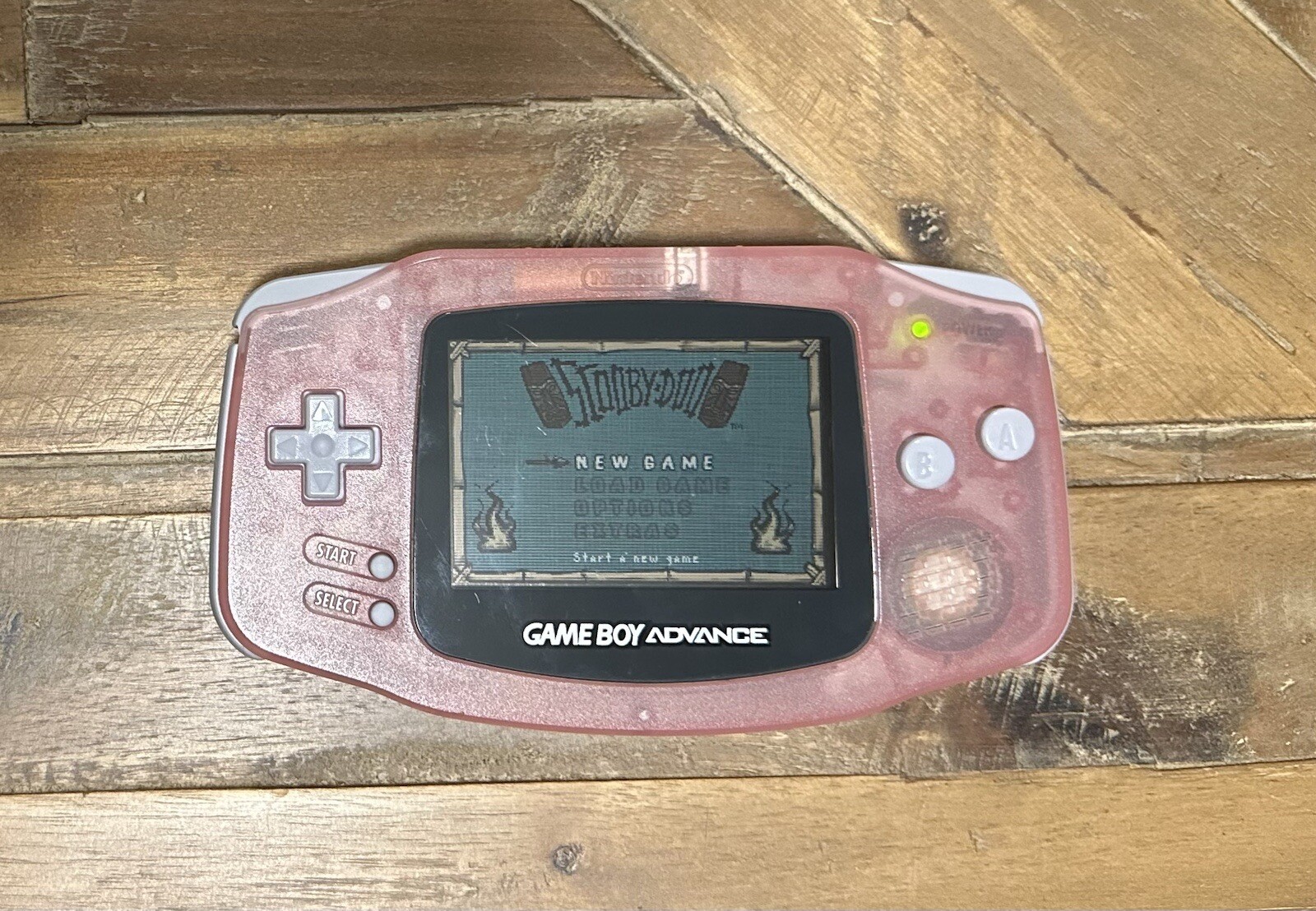 Nintendo Game Boy Advance Pink AGB-001 w/3 games and carry case TESTED & WORKS