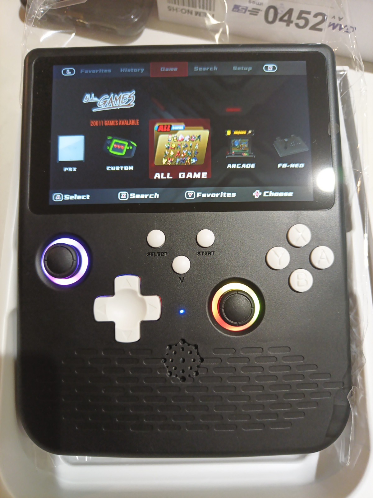 H5 5.0″ HD IPS Screen Open Source Linux System Retro Handheld Video Game Console