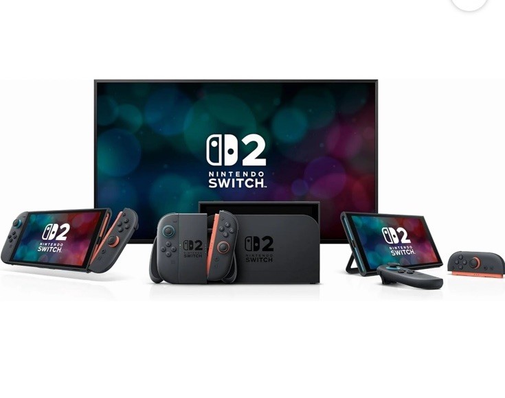 Nintendo Switch 2 Console Black Red Blue with Mario Kart World Game