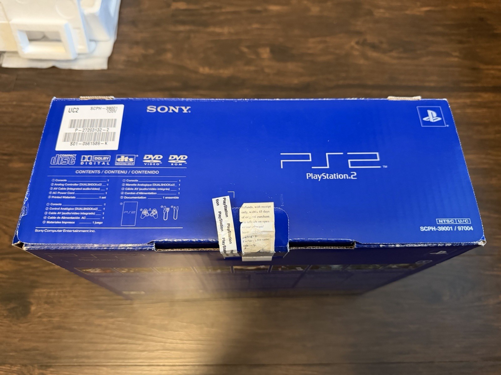 Sony PlayStation 2 Black Fat Console SCPH-39001 Complete In Box CIB w/ GTA 3 CIB