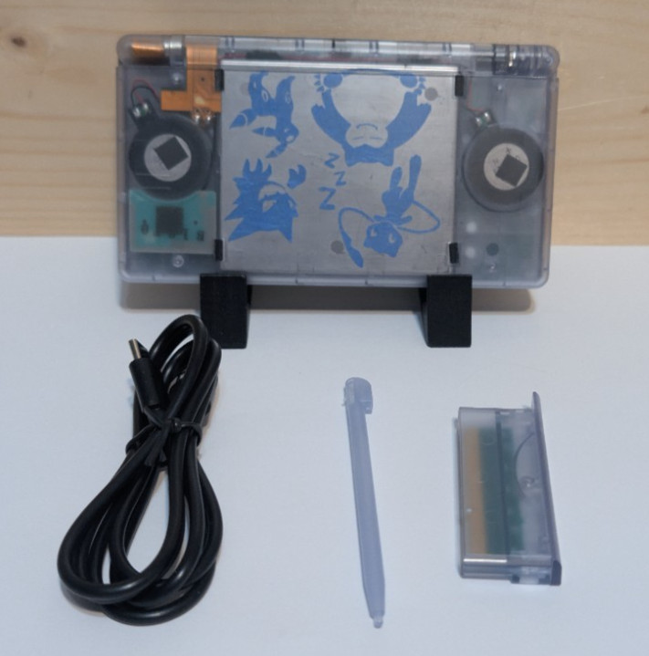 Nintendo DS Lite Clear Glacier Handheld USG-001 W/Charger *Tested* eXtreamRate
