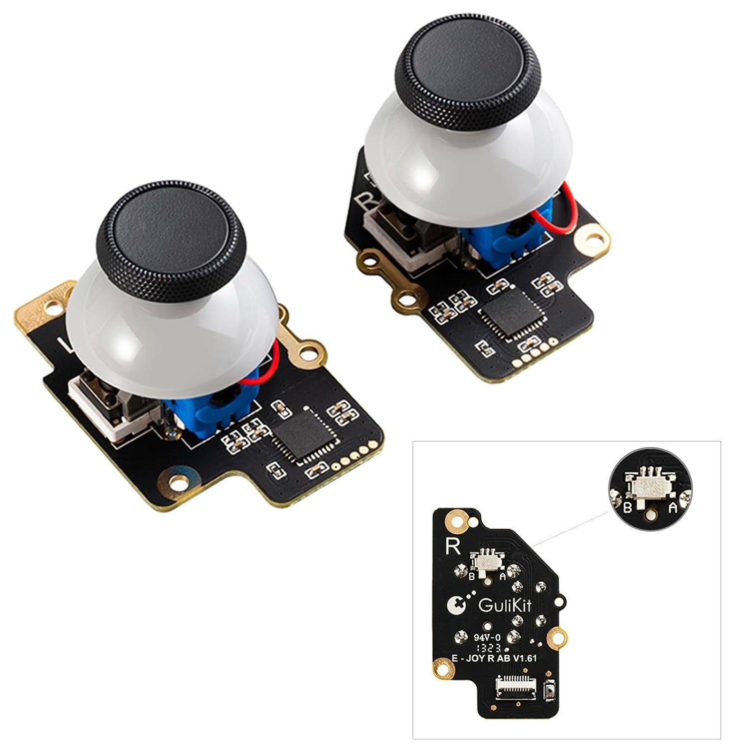 Lightweight GuliKit Joystick for Steam Deck: Type A & B Compatibility, Durable