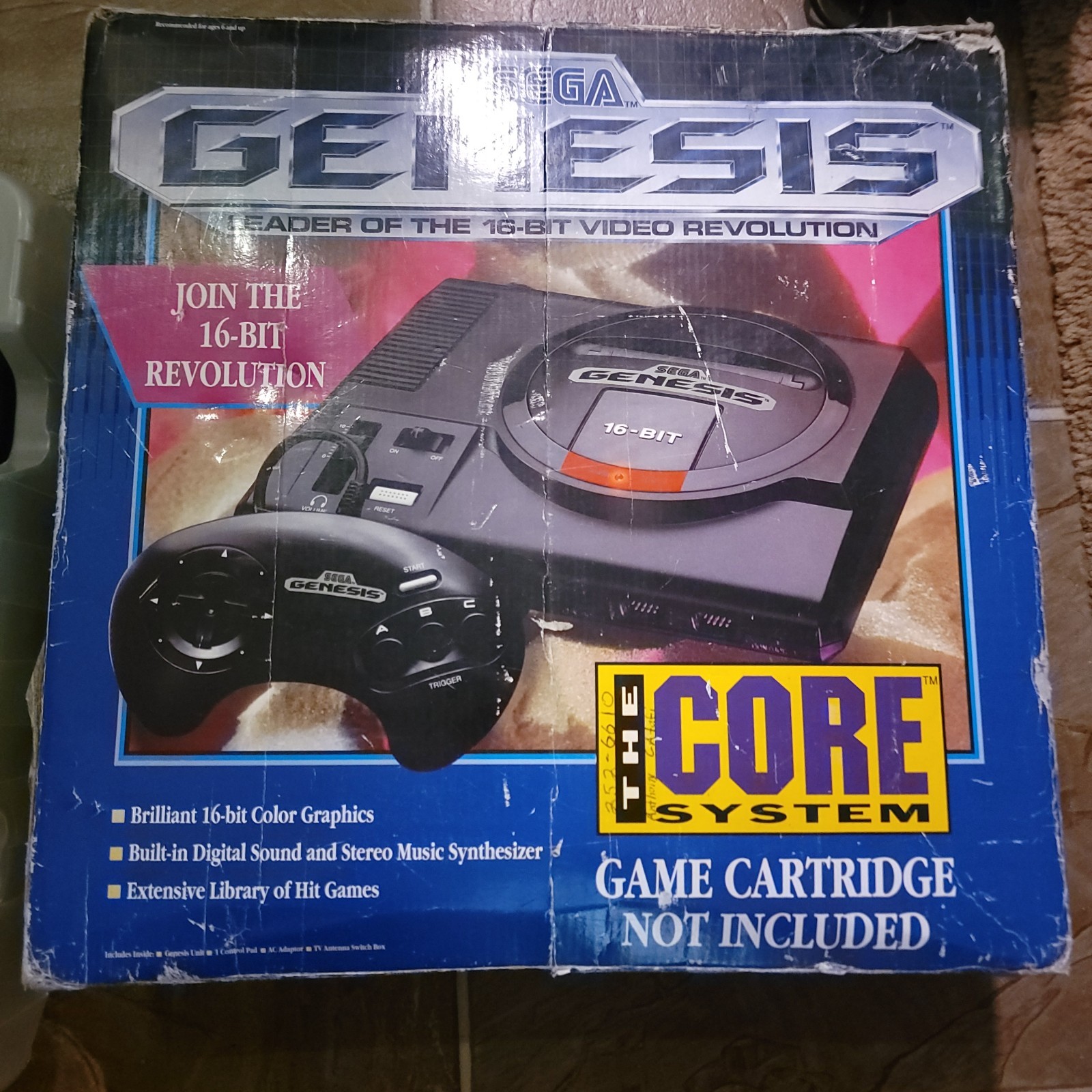 Sega Genesis The Core System Box Plastic Tray And System NO Controller READ DESC