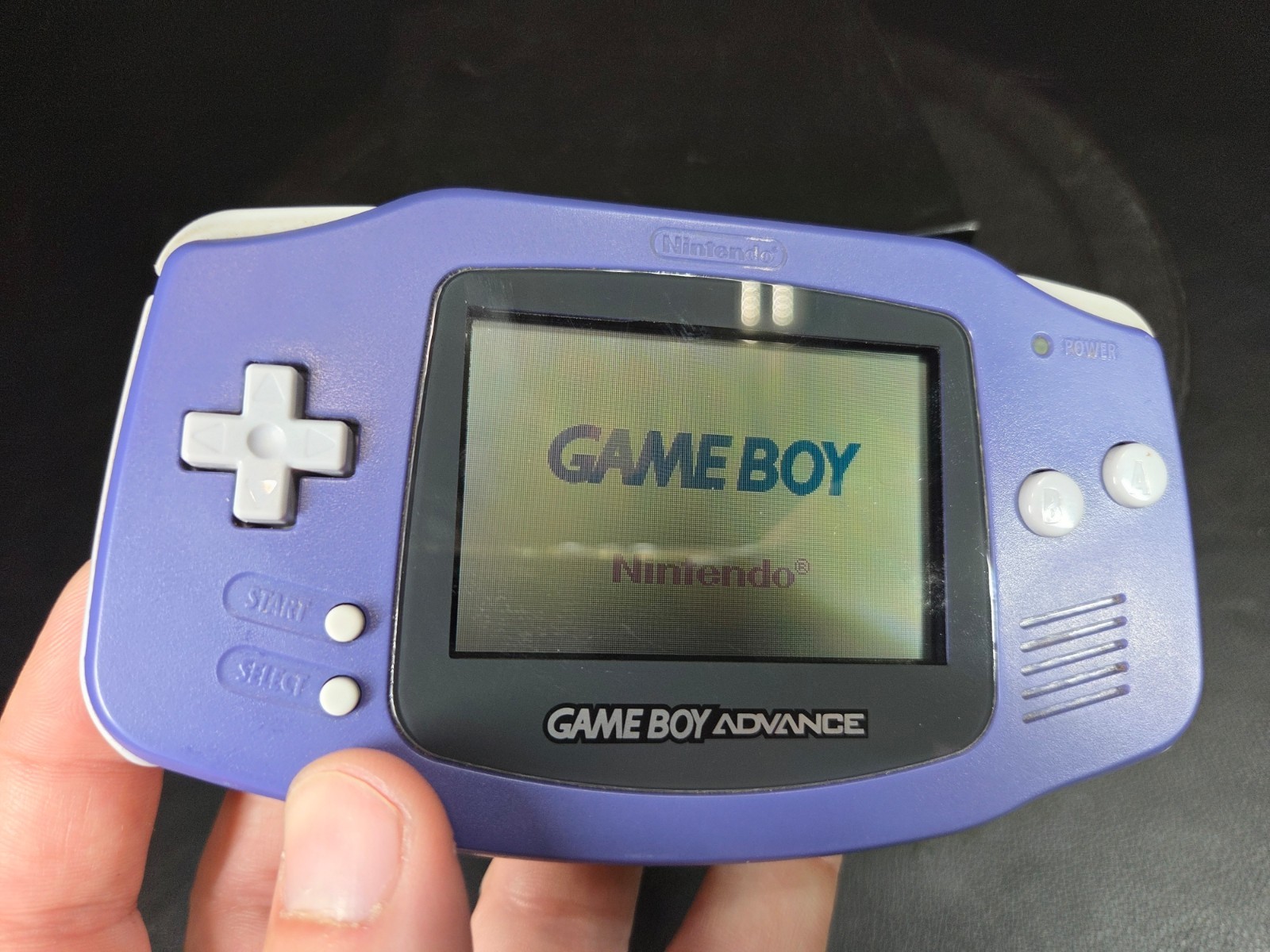 Nintendo Game Boy Advance Indigo Handheld System Console GBA AGB-001 VIDEO DEMO!
