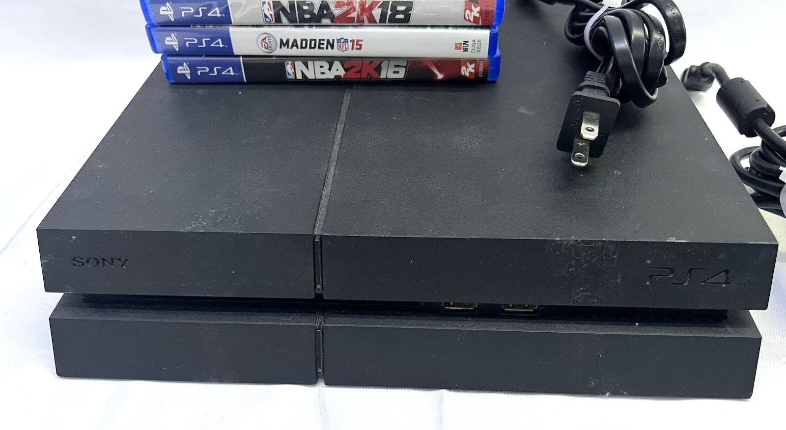 Sony PlayStation PS4 500GB (Cuh-1215A) Gaming Console w/4 Games – No Controller
